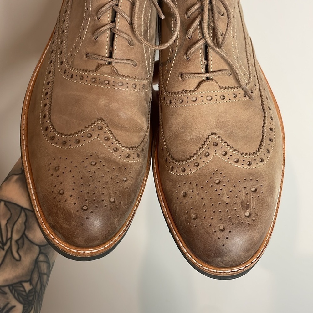 SOLD Cole Haan | Men’s Morris Nubuck Wingtip Oxford Shoes Size 11 - Picture 2 of 6